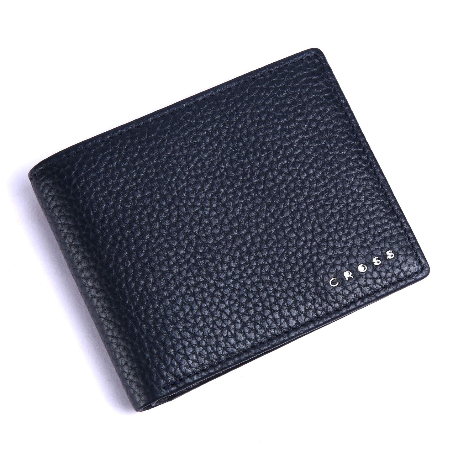 Cross Navy Men's Wallet Stylish Genuine Leather Wallets for Men Latest Gents Purse with Card Holder Compartment (AC1288799_3-5)
