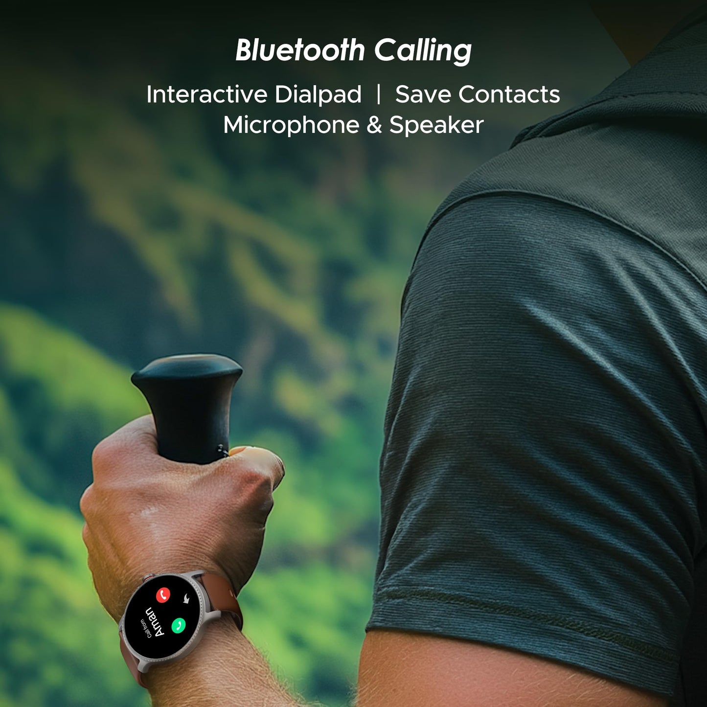 boAt Lunar Discovery w/ 1.39" (3.5 cm) HD Display, Turn-by-Turn Navigation, DIY Watch Face Studio, Bluetooth Calling, Emergency SOS, QR Tray, Smart Watch for Men & Women(Brown)