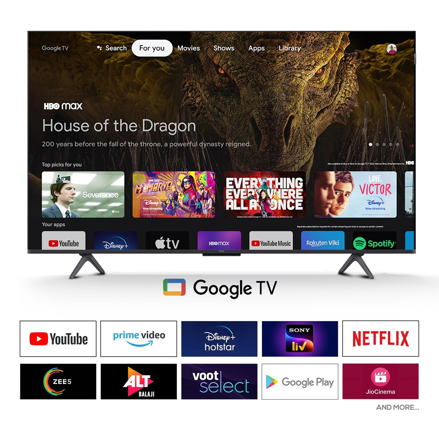 TCL 139 cm (55 inches) 4K UHD Smart QD-Mini LED Google TV 55Q6C