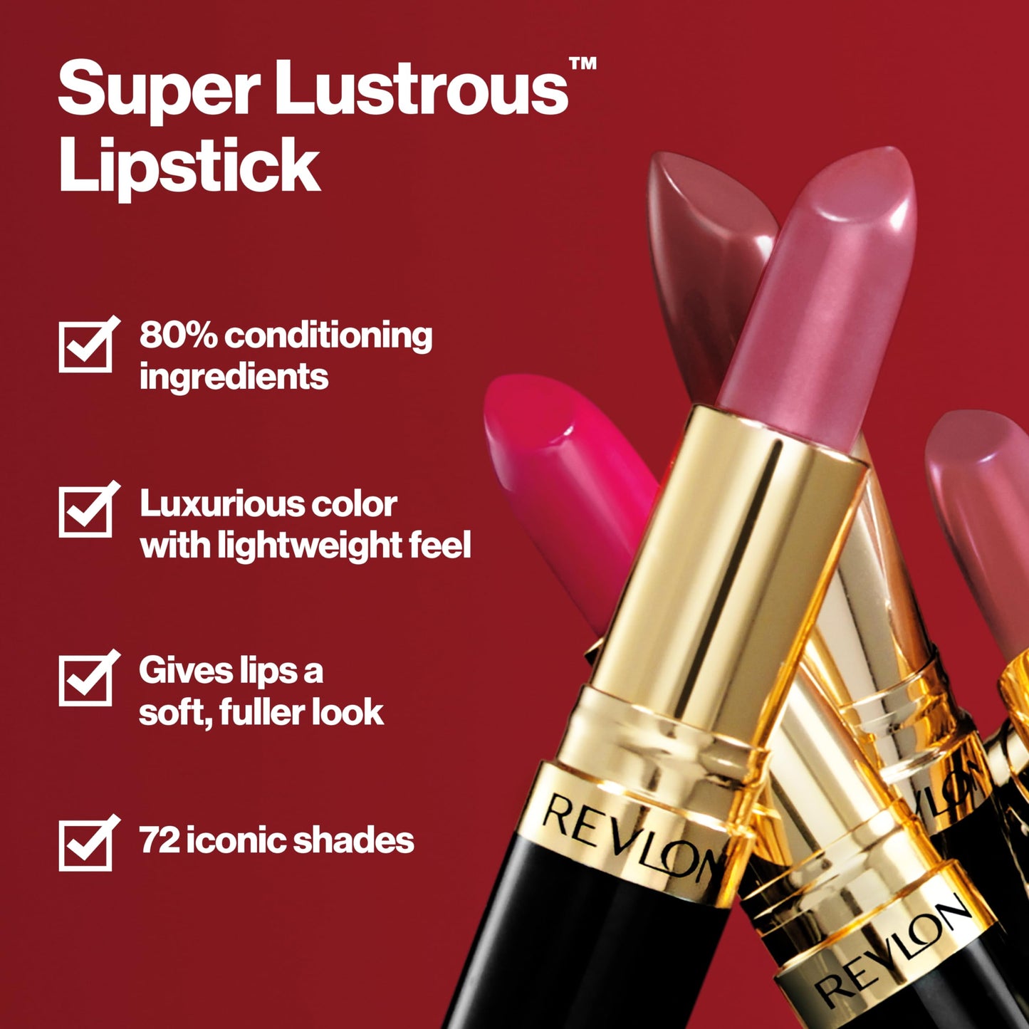 Revlon Super Lustrous Lipstick, High Impact Lipcolor with Moisturizing Creamy Formula, Infused with Vitamin E and Avocado Oil in Nude / Brown, Nude Fury (756)