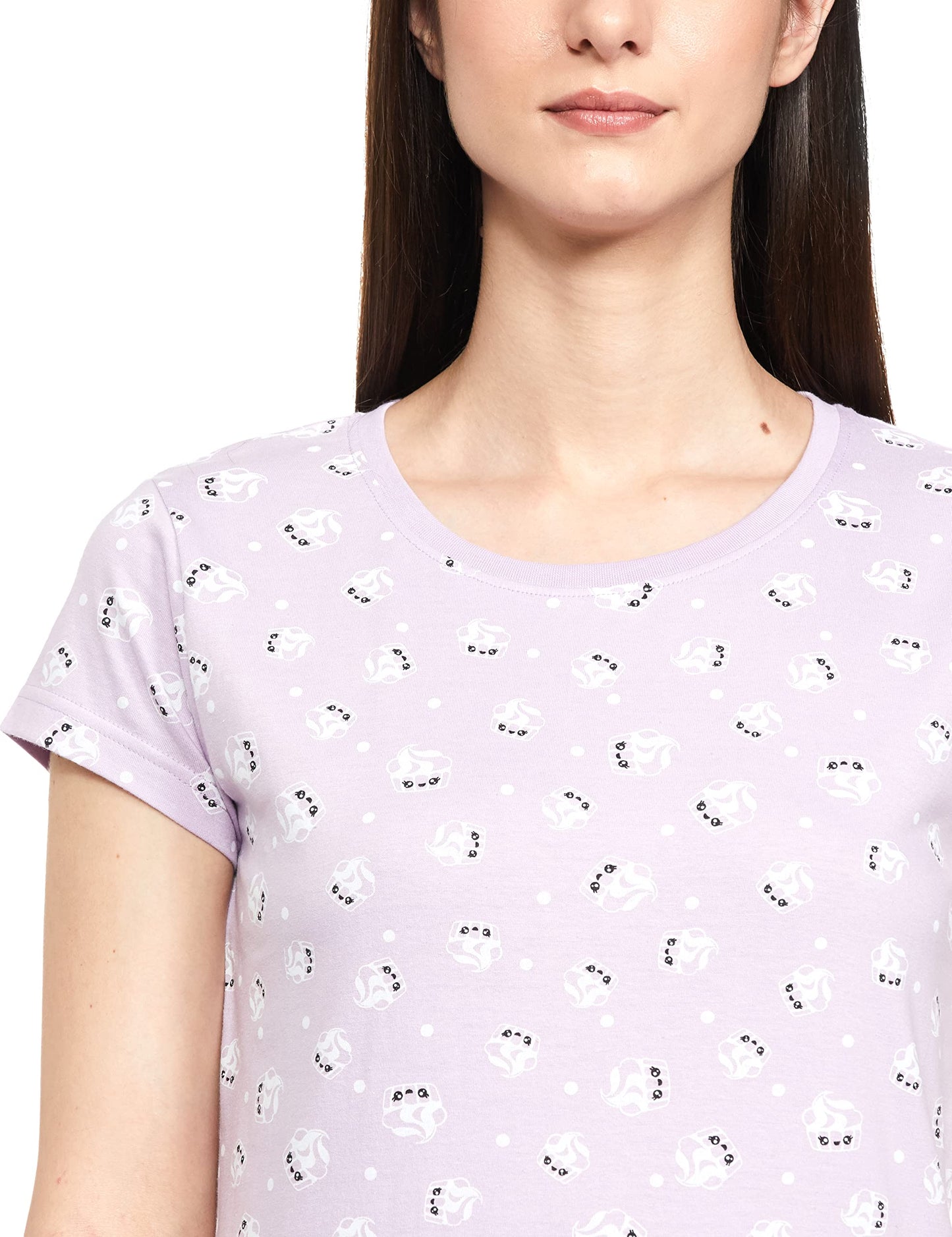 Max Plus Size Women All-Over Printed PJ Set (SP23TS01LAVENDER)_XL