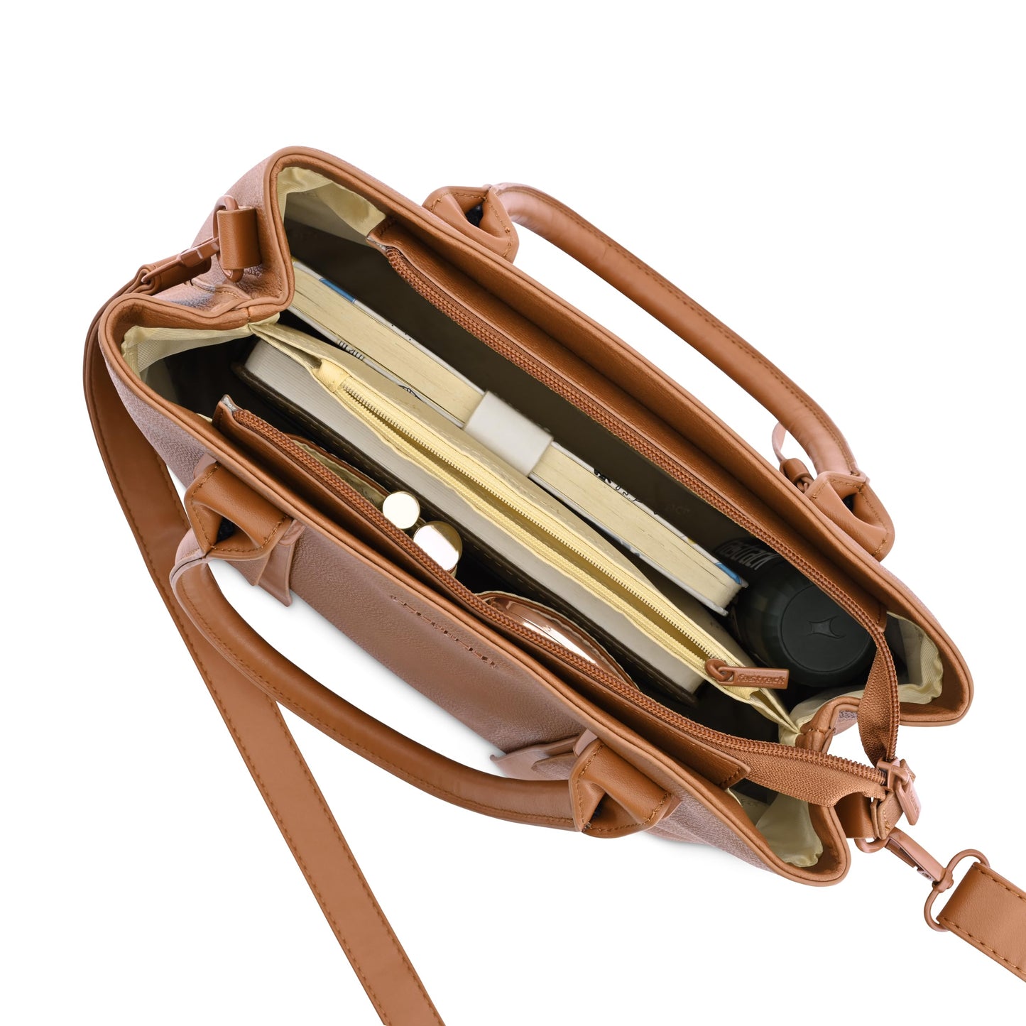 Fastrack Switch-It-Up Satchel | Faux-Leather Women's Handbags | Comes with a Key-Leash| Ladies Purse Handbag | Satchel for Casual Carry