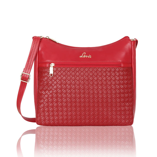 Lavie Women's Dome Textured Sling Bag | Ladies Purse Handbag | Detachable Crossbody Sling Strap