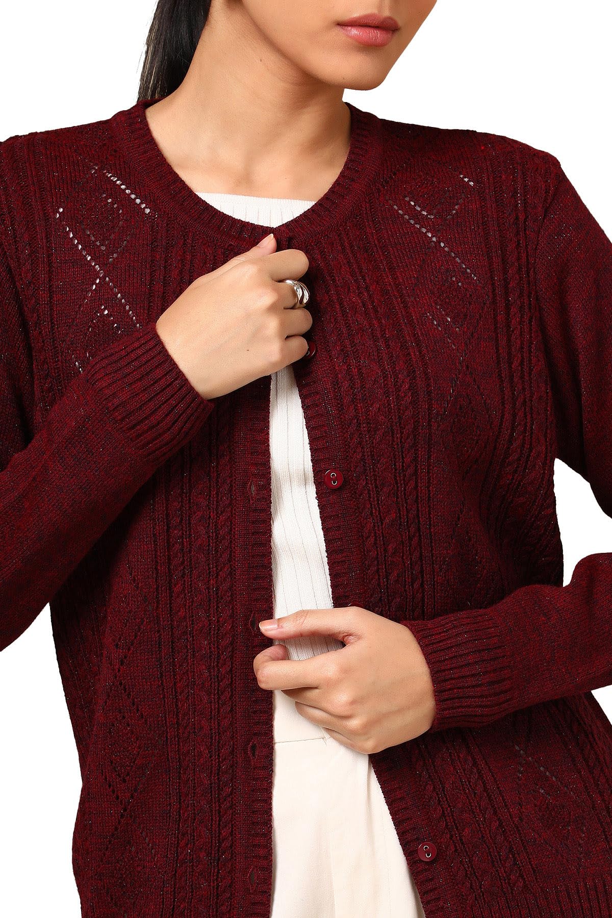 Soch Women's Acrylic Cardigan