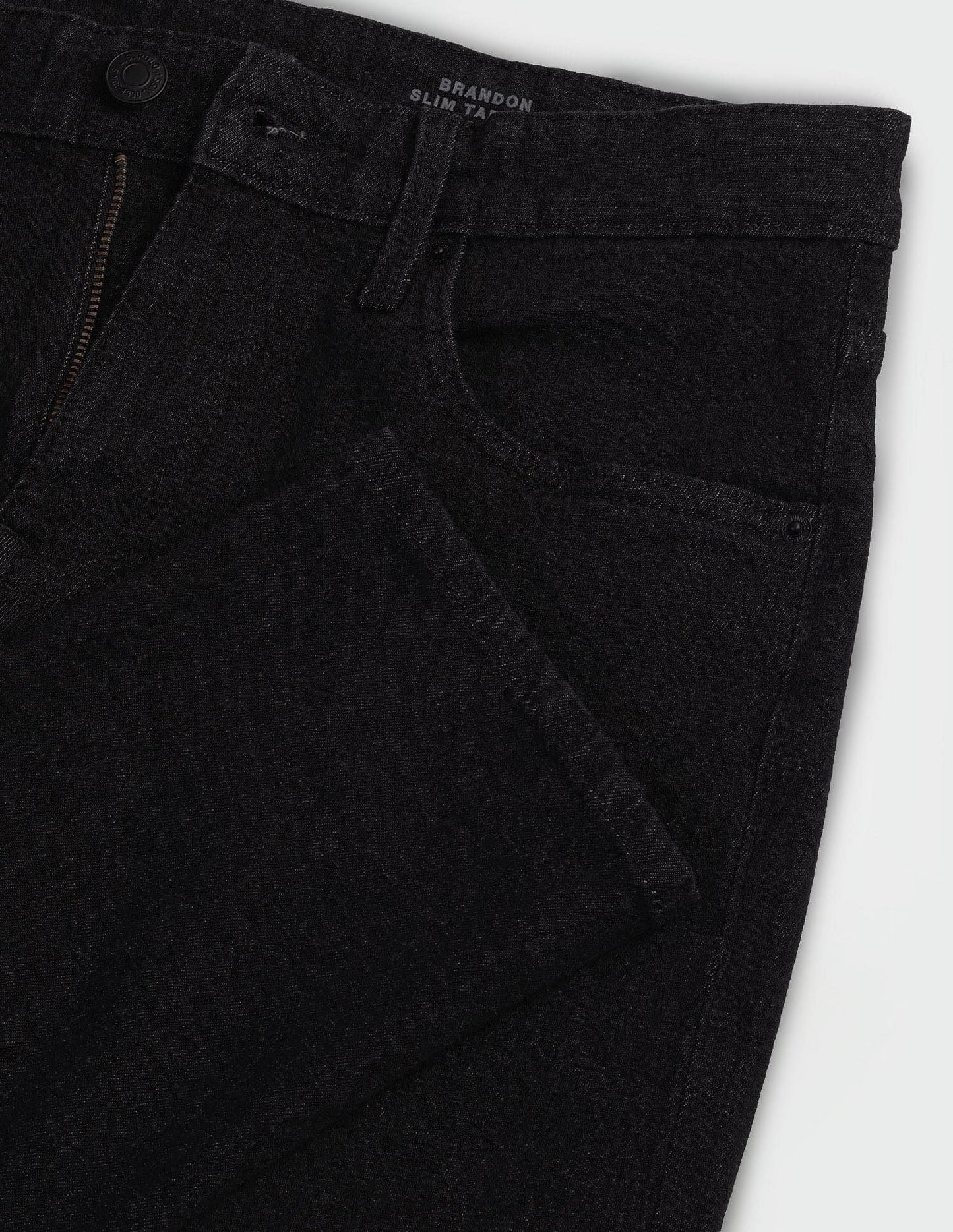 U.S. POLO ASSN. Men's Brandon Slim Tapered Fit Mid Rise Jeans (UDJENO1811_Black_34)