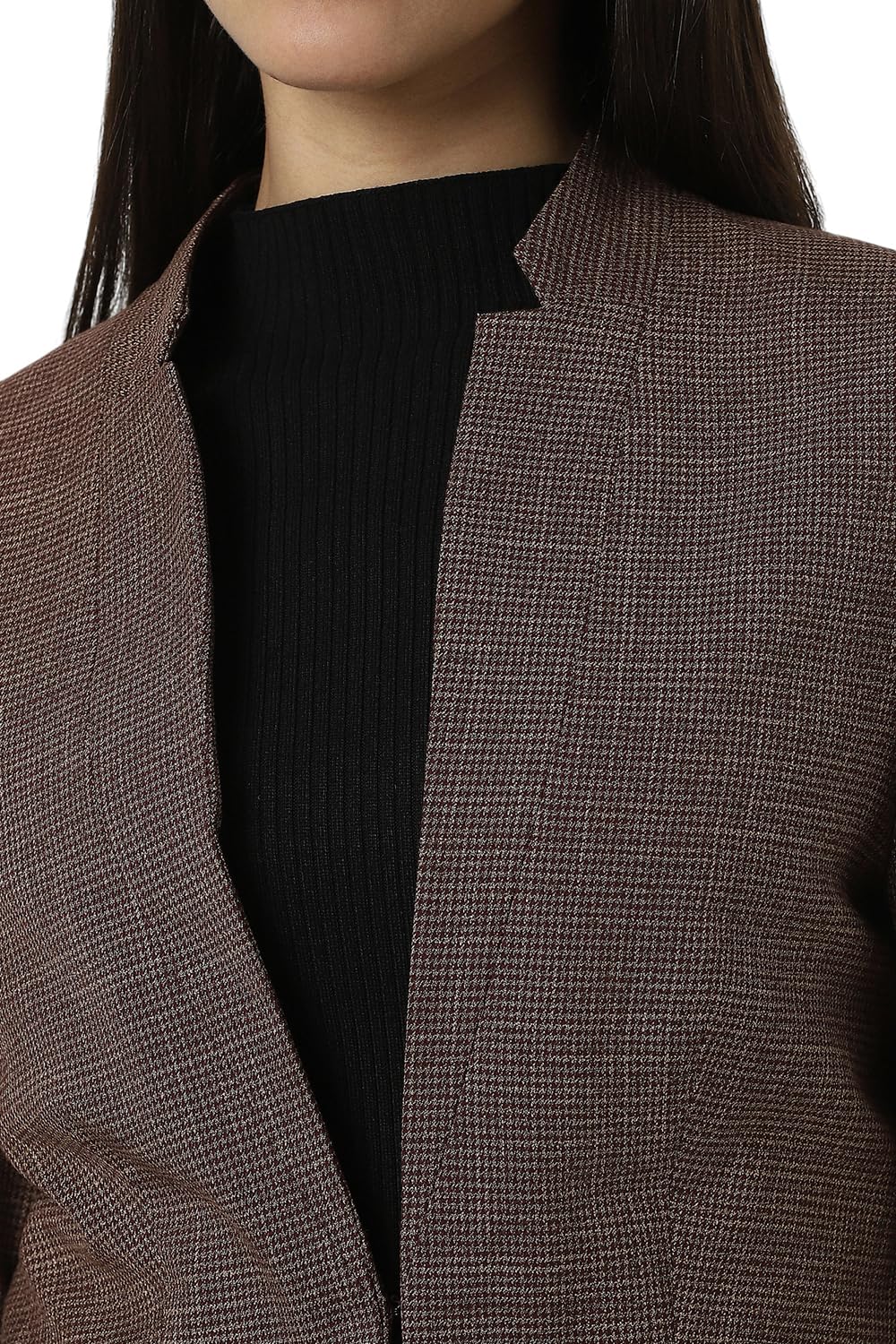 Van Heusen Women's Blazer (VWBZFRGFU85046_Brown
