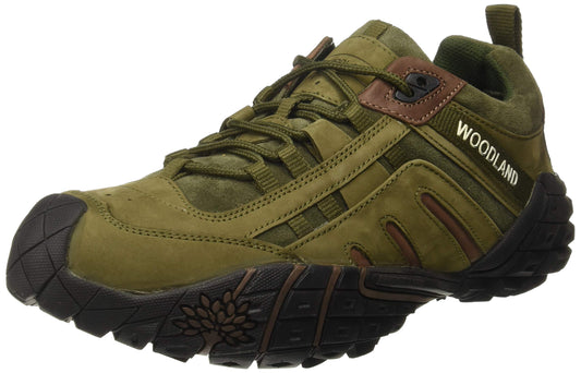 Woodland Men's Olive Green Leather Casual Shoe-7 UK (41 EU) (GC 2318116ONW)