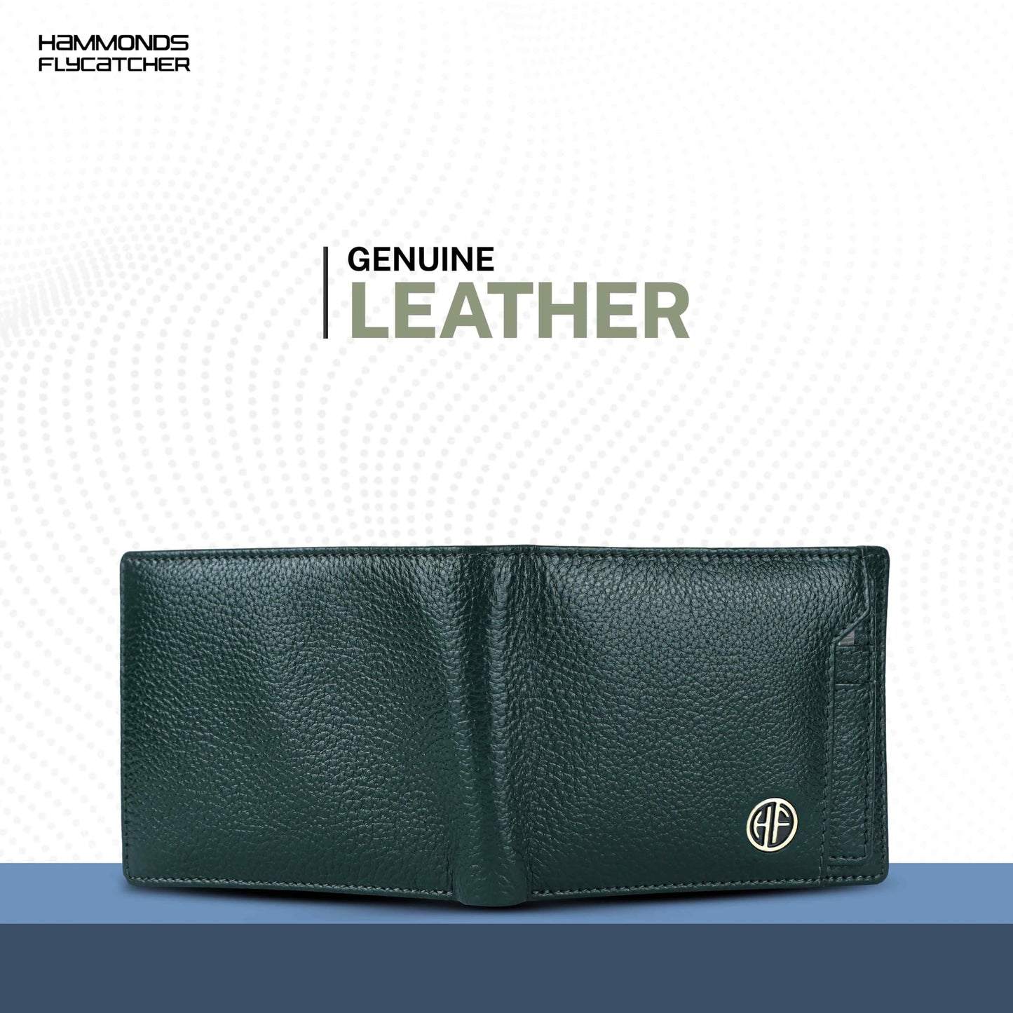 HAMMONDS FLYCATCHER Wallet for Men Leather Original, Mens Wallet, Leather Wallets for Men Stylish, Bi-Fold Wallets for Man, 6 Card Slots, Easy Access Card Slots, Coin Pocket, Gift for Mens - Green