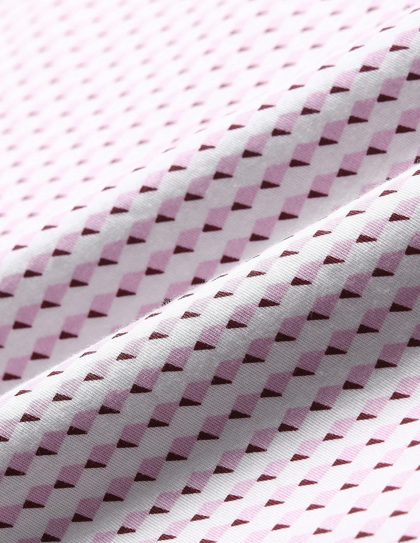 Arrow Sport Short Sleeve Geometric Print Shirt Light Pink