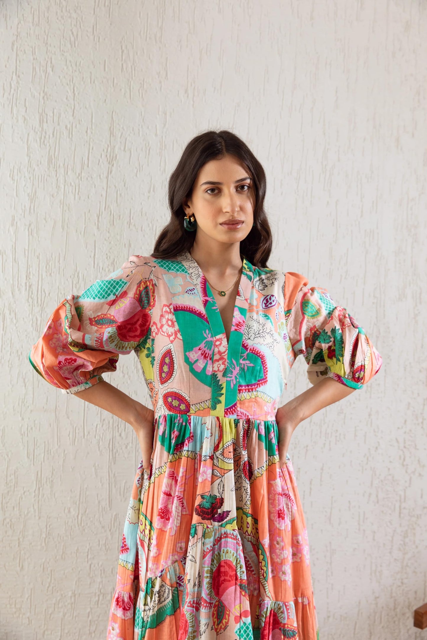 GRECIILOOKS Rayon Below The Knee One Piece Maxi Bodycon Dresses Midi Dress for Women (GL-WD1232_Multicolor