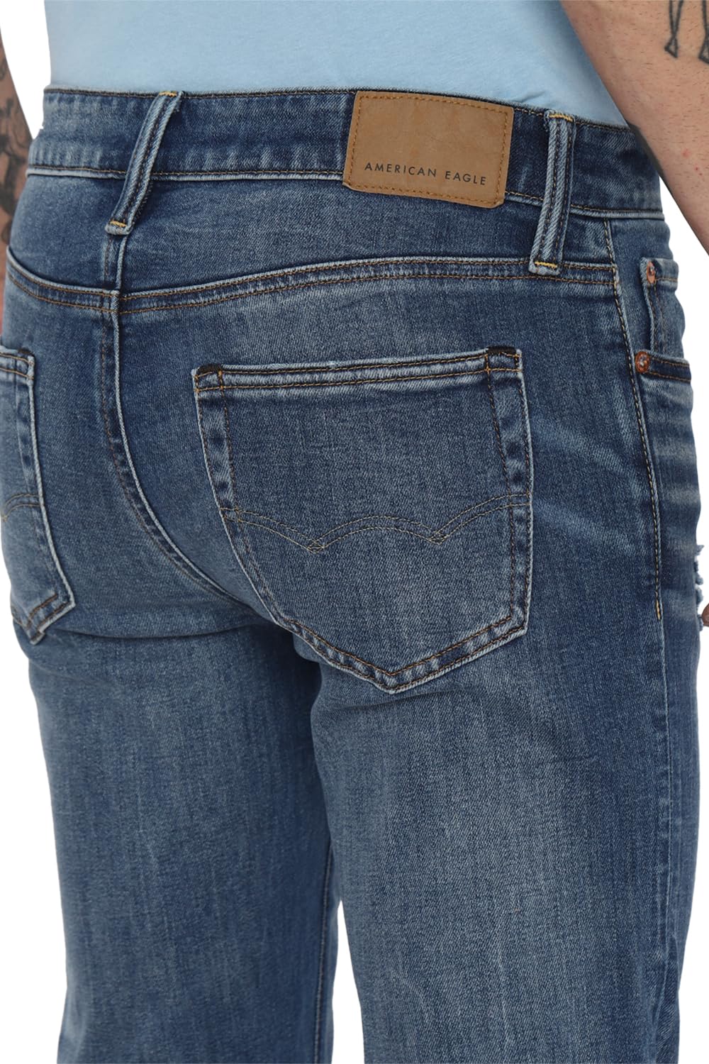 American Eagle Men Blue Airflex Skinny Jean