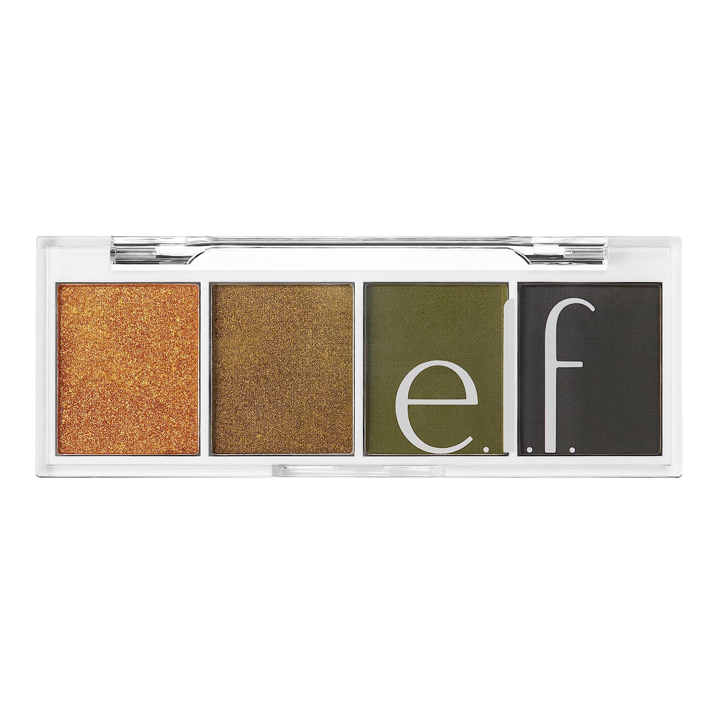 e.l.f. Bite-Size Eyeshadow, Ultra-Pigmented Eye Makeup Quad, 4 Matte & Shimmer Shades, Creamy & Blendable Powder, Hot Jalapeño, 0.12 Oz