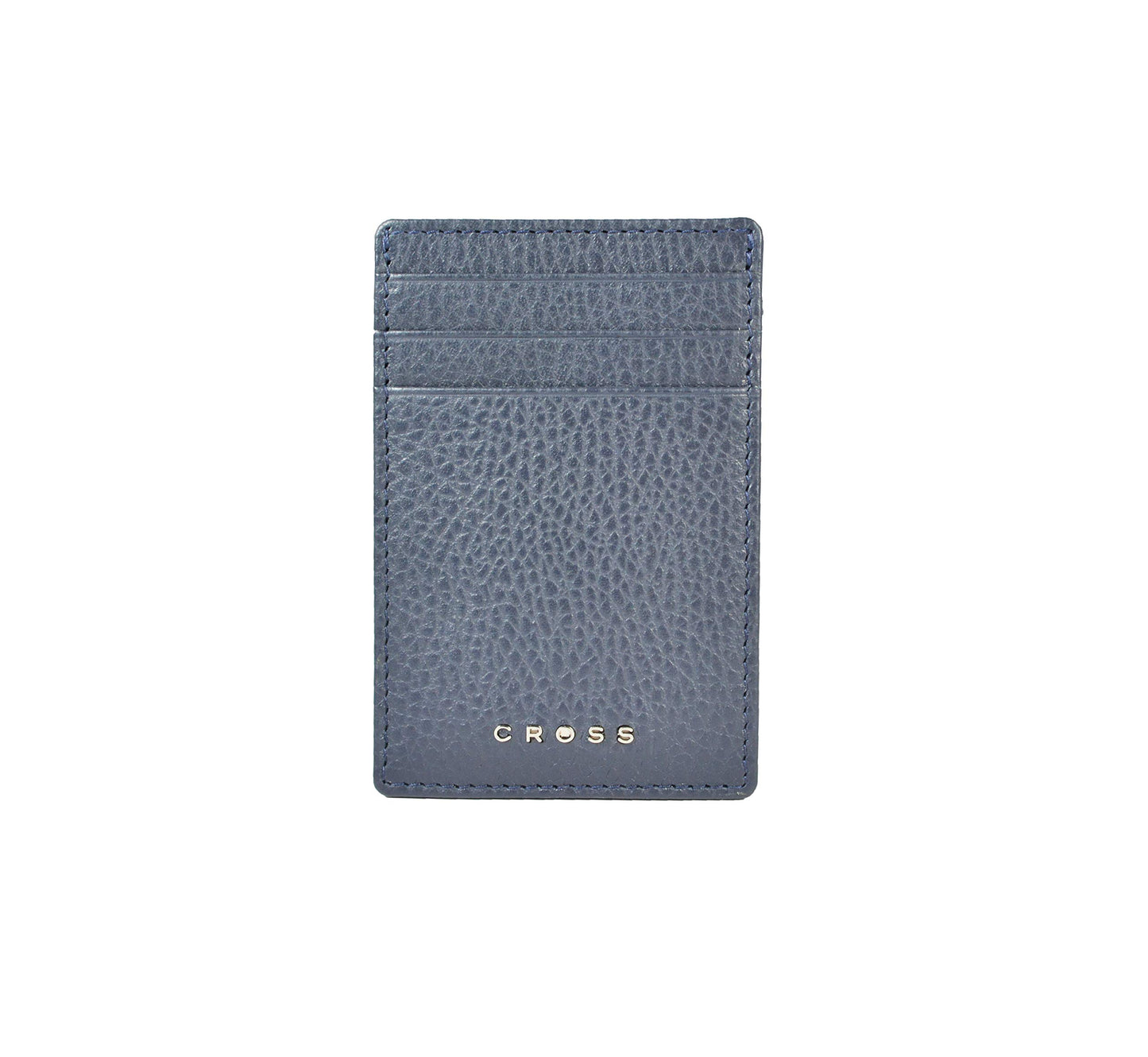 Cross Men's Stylish Premium Quality Genuine Leather Card Holder Wallet with 6 Months Warranty - Navy (AC1288536_1-5)