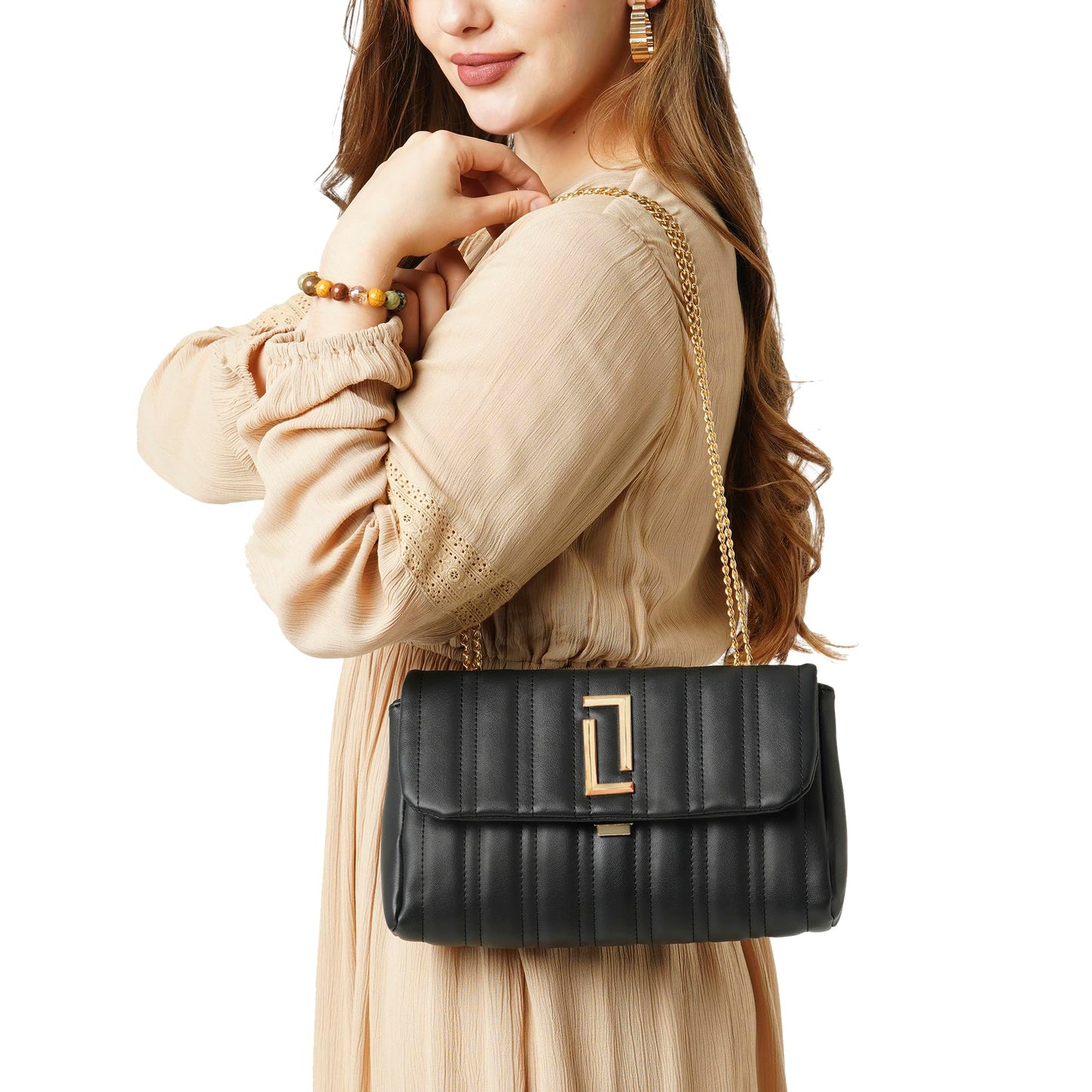 Lavie Luxe Women's Mallow Small Solid Cross Body Sling Bag | Ladies Purse Handbag | Ladies Gift