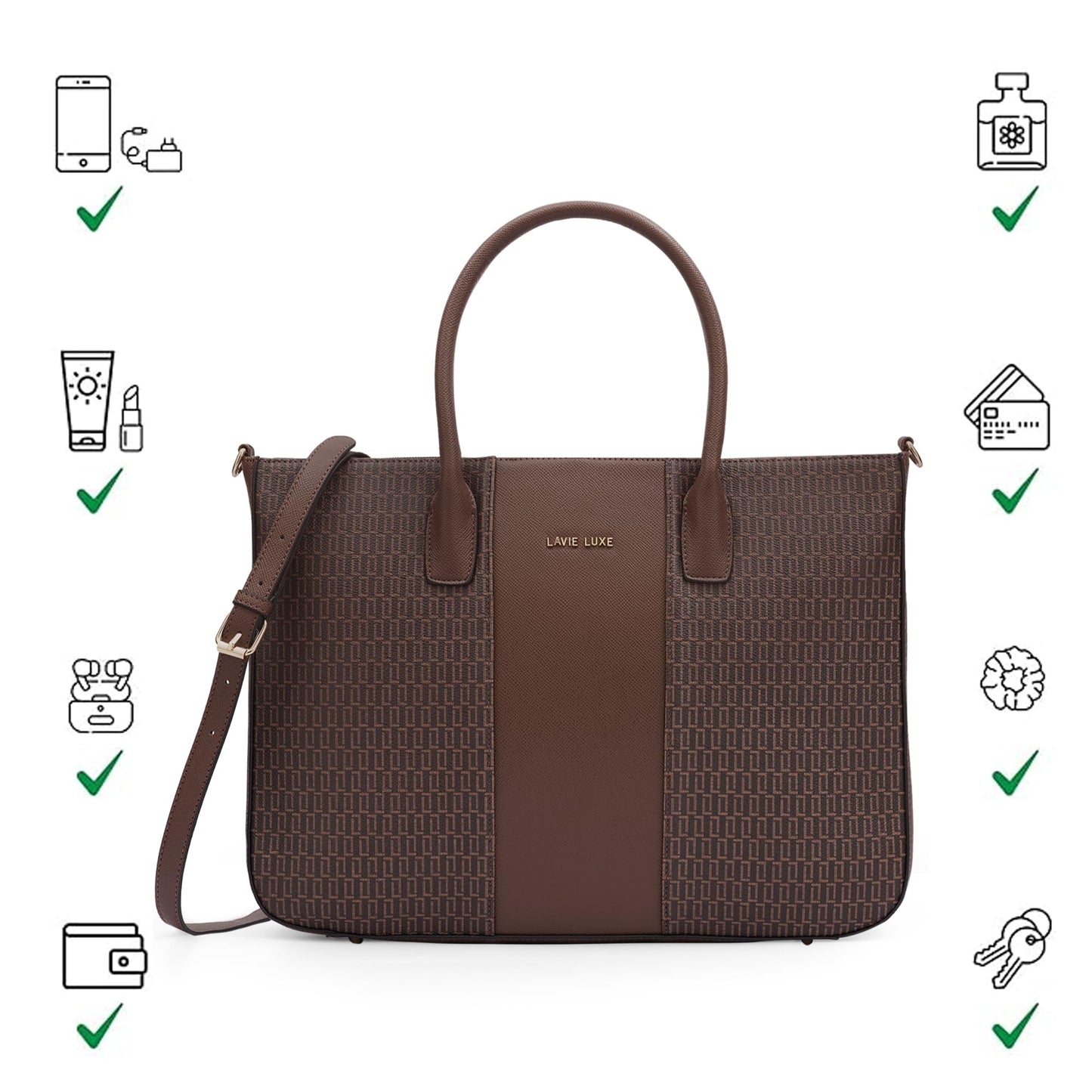 Lavie Luxe Women's Luxe Mono Raily (Choco)