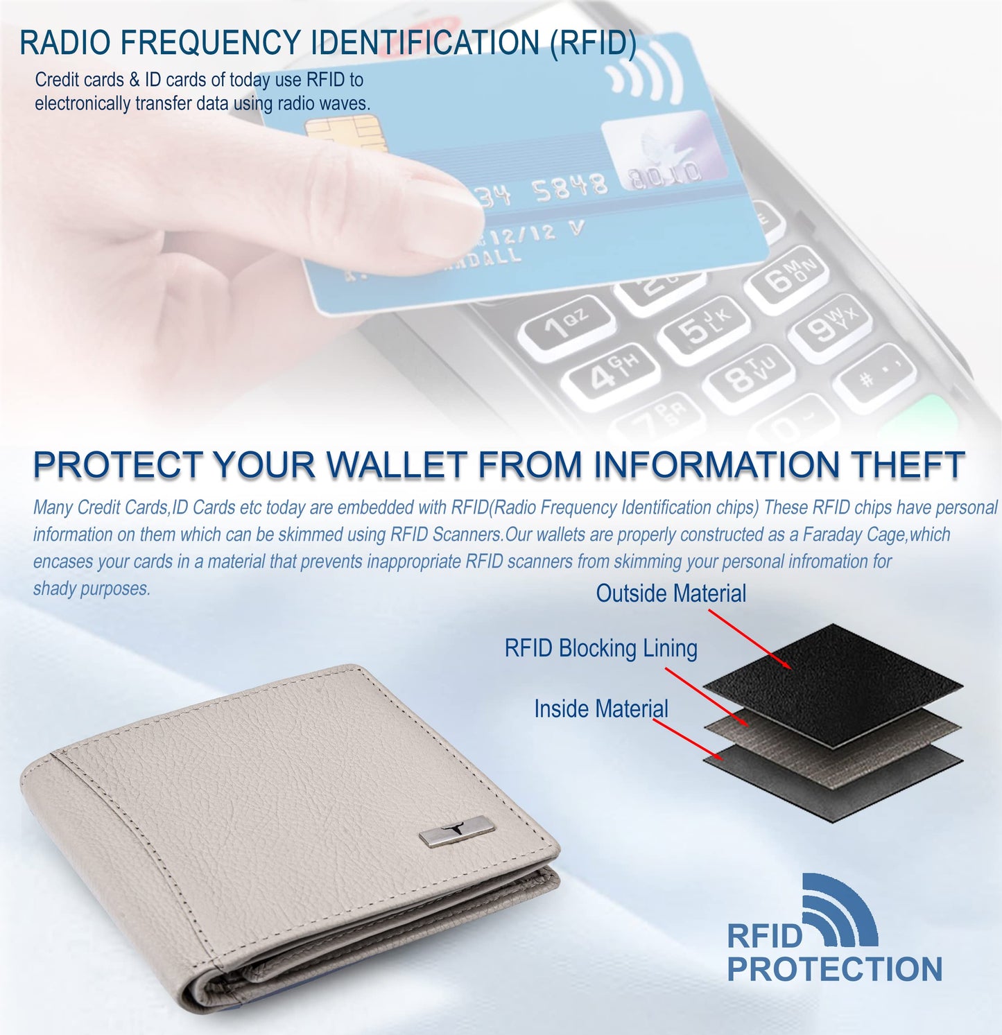 URBAN FOREST Oliver Sand Leather Wallet for Men