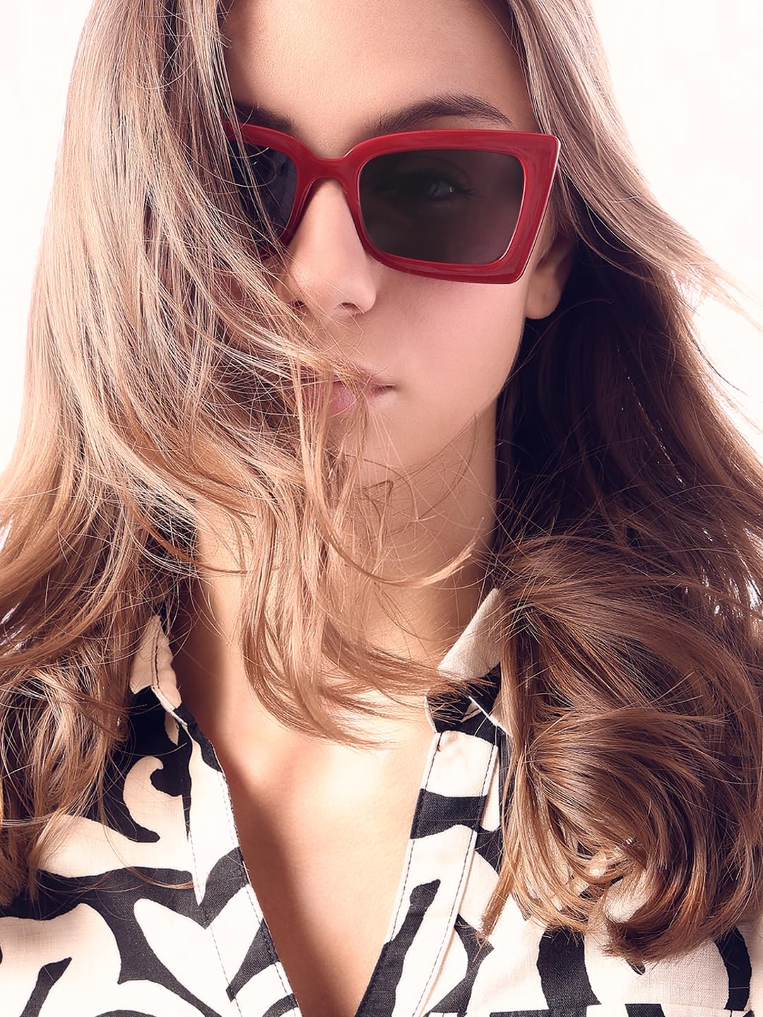 VERO MODA Women's Red Sunglasses