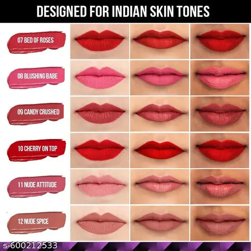 Staze 9to9 Lips Don't Lie Liquid Lipstick | Matte + Transfer-proof,10 Cherry on top | 4 ml