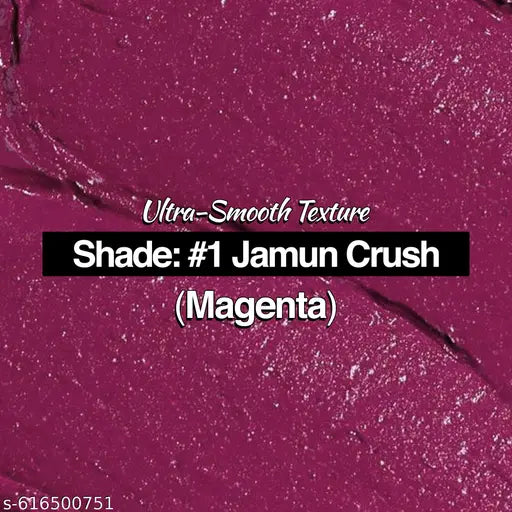 Nourish Mantra Creamy Matte Lipstick - Jamun Crush | Non-drying, Highly Pigmented Lipstick | Matte Finish | Enriched with Castor Oil & Vitamin E | Lipstick for Women | 4 g