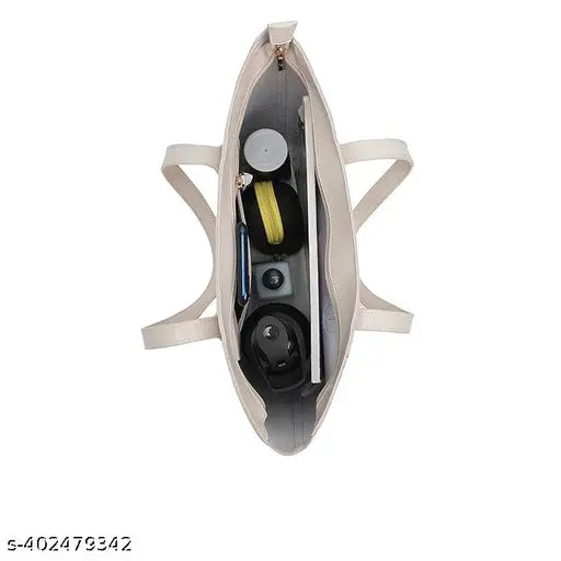 Fastrack Women's Solid Pumice Tote White