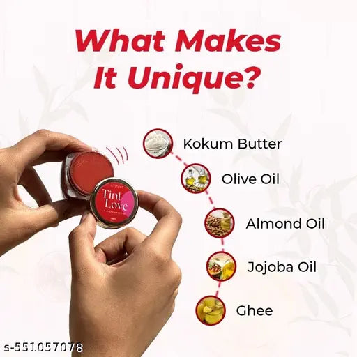 Ayuvya Tint Love Lip Balm | Your Ultimate All-in-One Lip and Cheek Tint for Women | Long Lasting Formula | Made with 100% Ayurvedic Ingredients, 15 gm (Pack of 3)