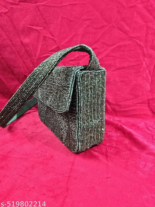 Green Foldover Handbag