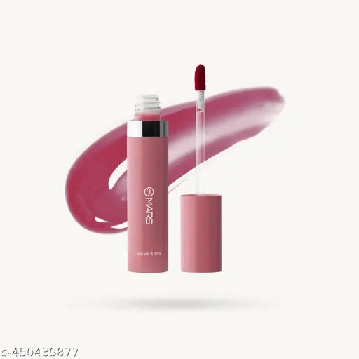 MARS Drip Lip Mist for Women | Dual Function | Buildable Color | Glossy Finish | Long-Lasting | Hydration | Light-Weight Formula | Non-Patchy Reapplication | (4.5 ml) (02-Mulberry Drip)