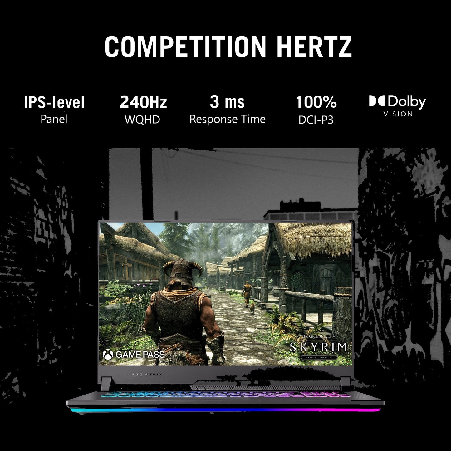 ASUS ROG Strix G17 (2022), 17.3"(43.94 cm) FHD 360Hz/3ms, AMD Ryzen 9 6900HX, 8GB RTX 3070 Ti Graphics, Gaming Laptop (16GB/1TB SSD/90WHrs Battery/Windows 11/Office 2021/Gray/2.9 Kg), G713RW-KH110WS