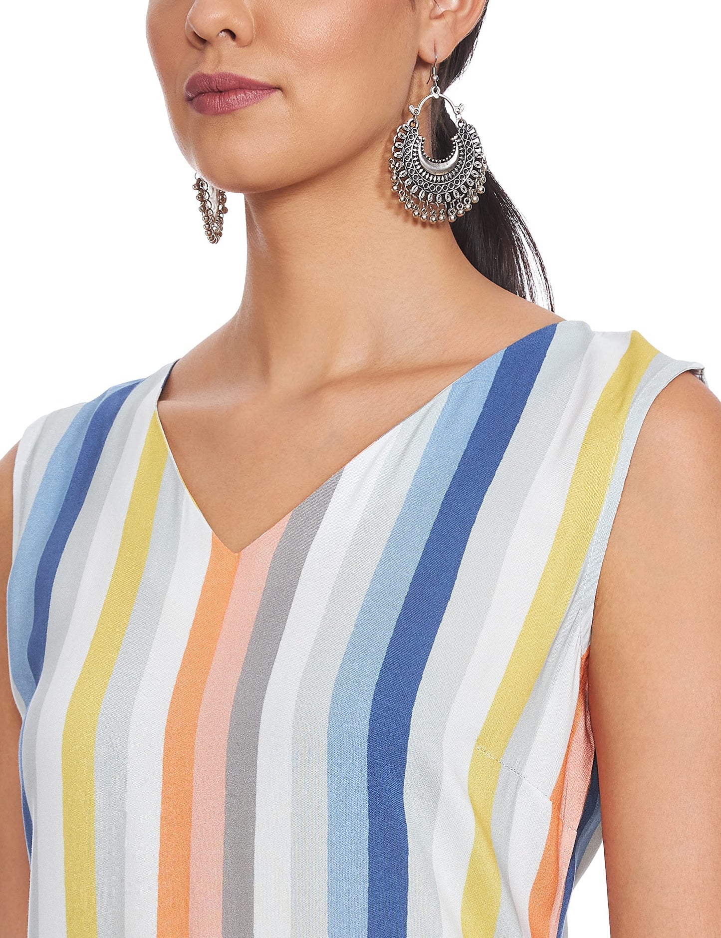 W for Woman Bright Multicolor Layered Kurta_21FEW13323-114053_XS