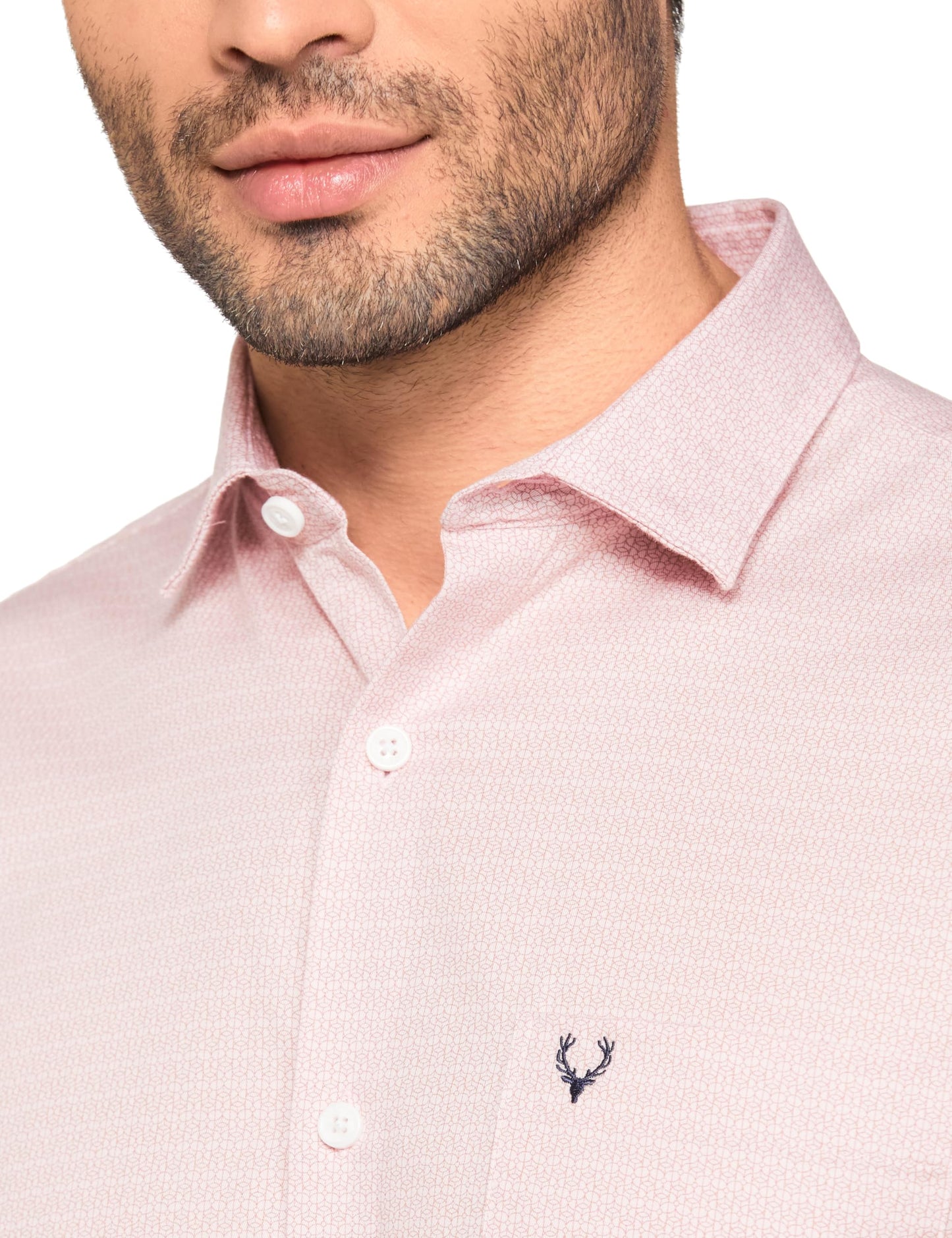 Allen Solly Men's Slim Fit Shirt (ASSFQSPPV33059_Pink