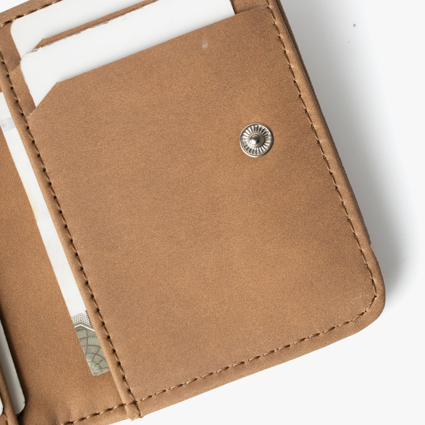 Bellblock Minimal Card Holder for Men/Women | Slim Handcrafted Mens Card Wallet | Upto 7 Cards & Folded Cash | Vegan Leather | Tangerine (Pack of 1)