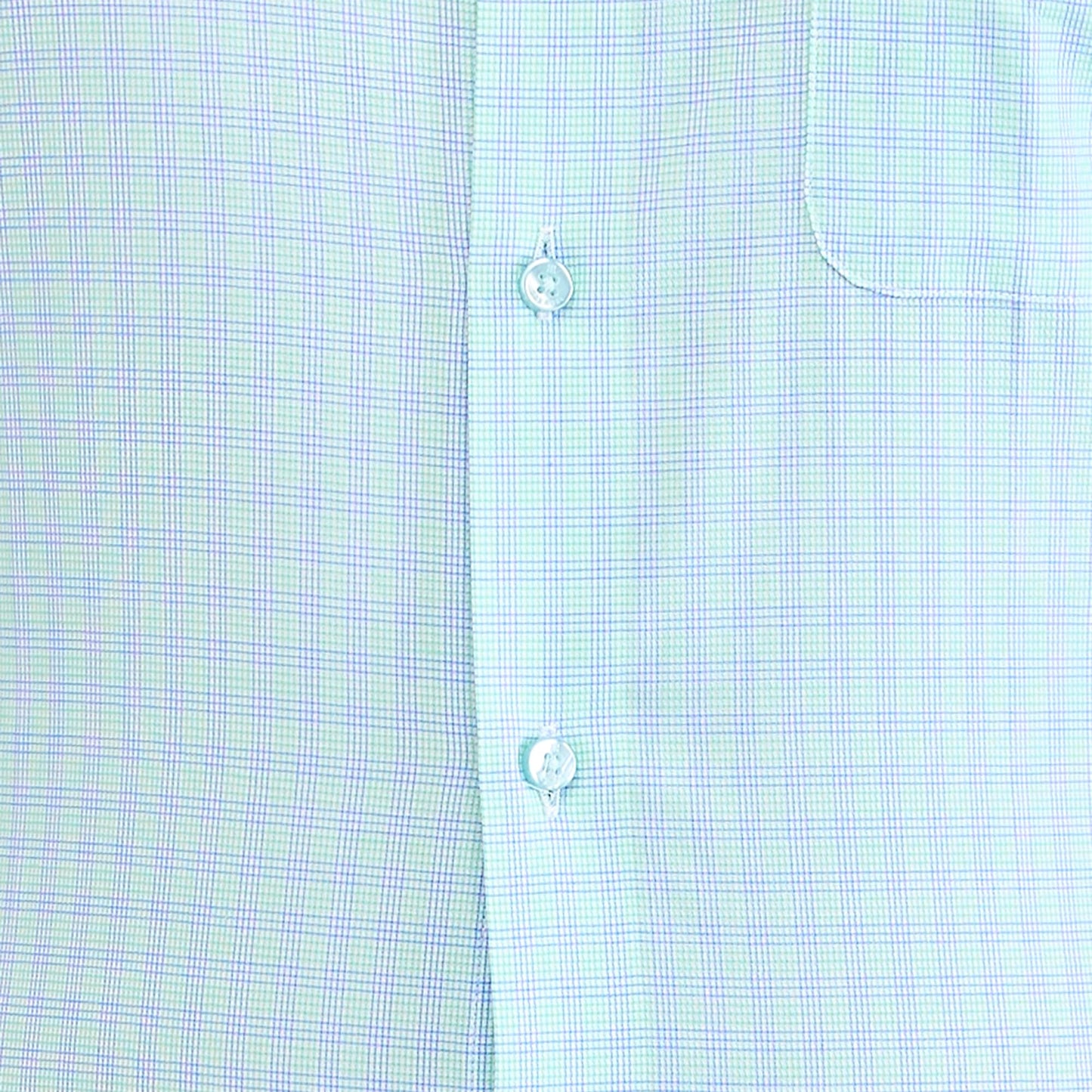 Raymond Men's Contemporary Fit Checks Pattern Pure Cotton Semi Cut Away Collar Half Sleeve Formal Shirt (Size: 42)-RMSY12320-N3 Medium Green