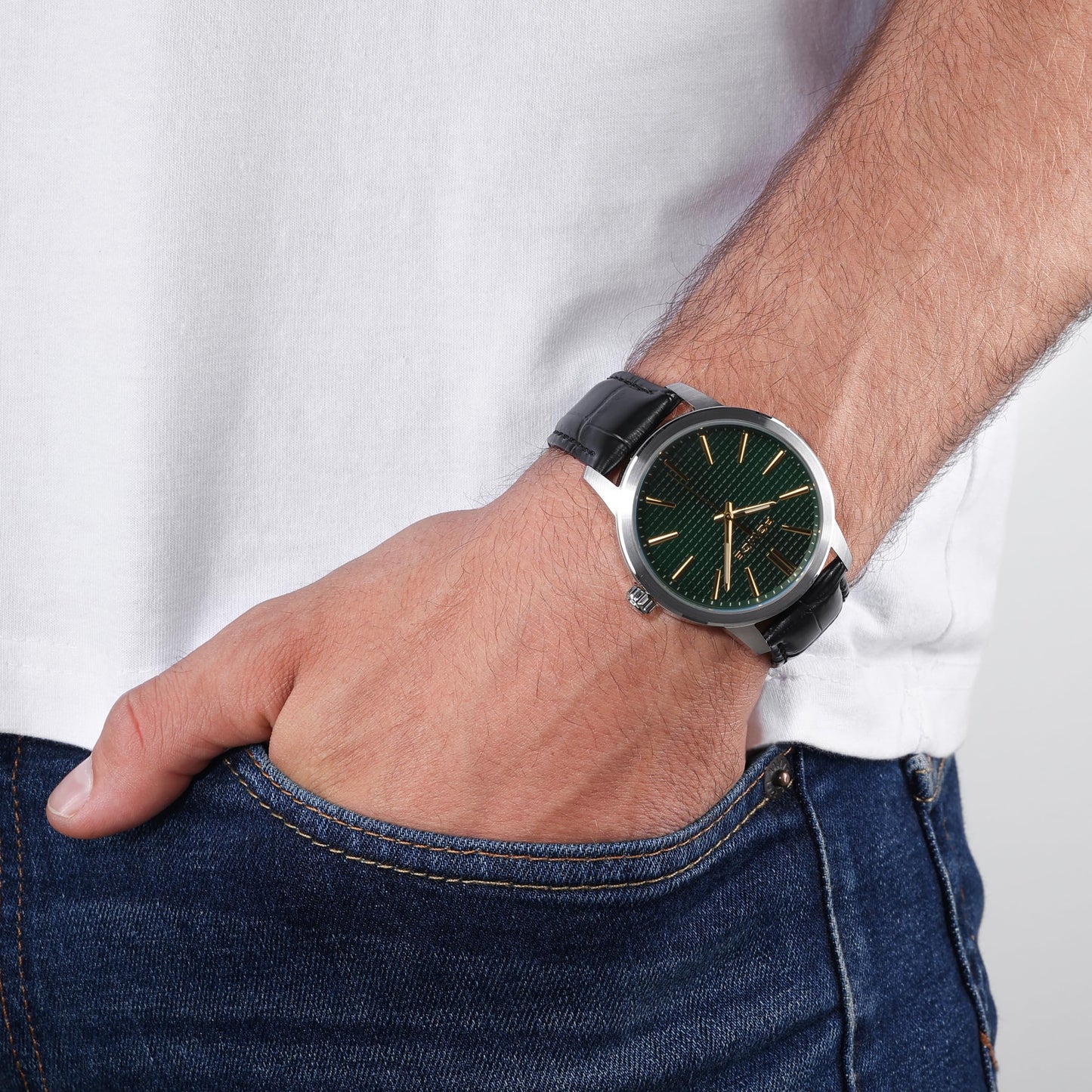 Police Quartz Multifunction Black DIAL Leather Strap Watch for Men-PLPEWJA2207701W/PLPEWJA2207701