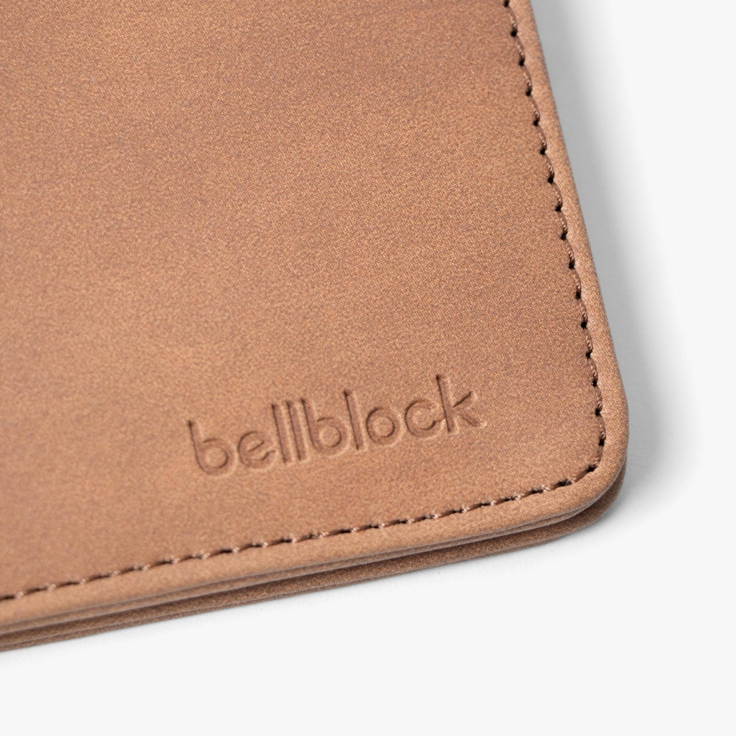 Bellblock Bifold Minimal Wallet for Men | Slim Handcrafted Mens Wallet | with Sim, Mobile Pin & Hidden Extra Card Slots | Vegan Leather | Tangerine (Pack of 1)