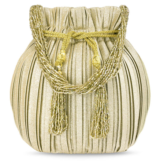 Peora Potli Bags for Women Evening Bag Clutch Ethnic Bride Purse with Drawstring (P63G)