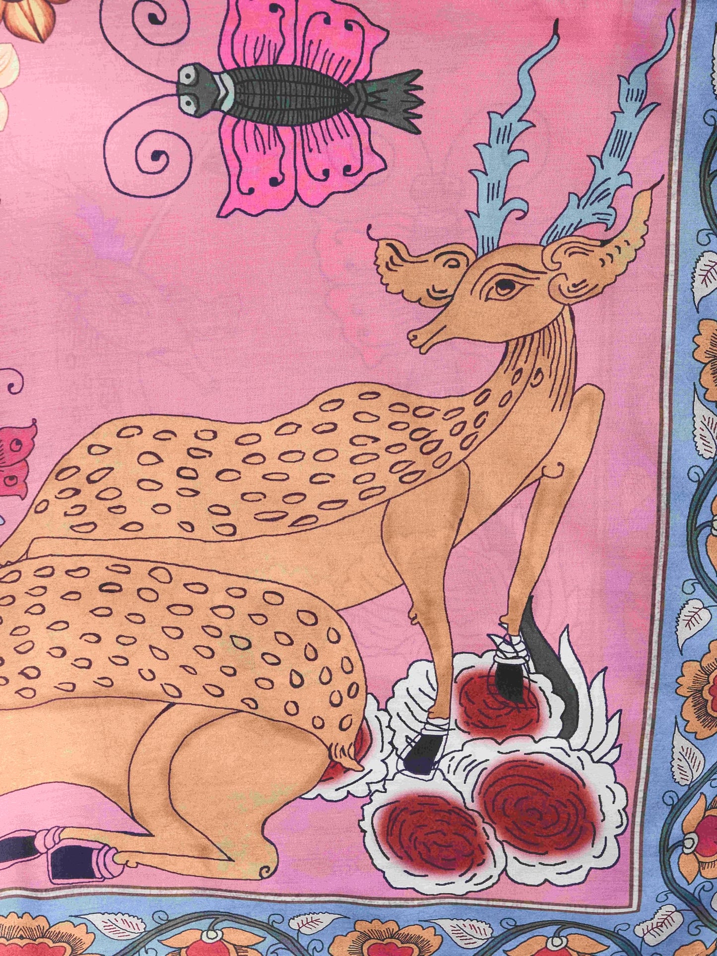 Womanista Women's Tonal Thread Alia Cut Flared Kurta with Pant and Dupatta (Kurtaset_1317_XL)