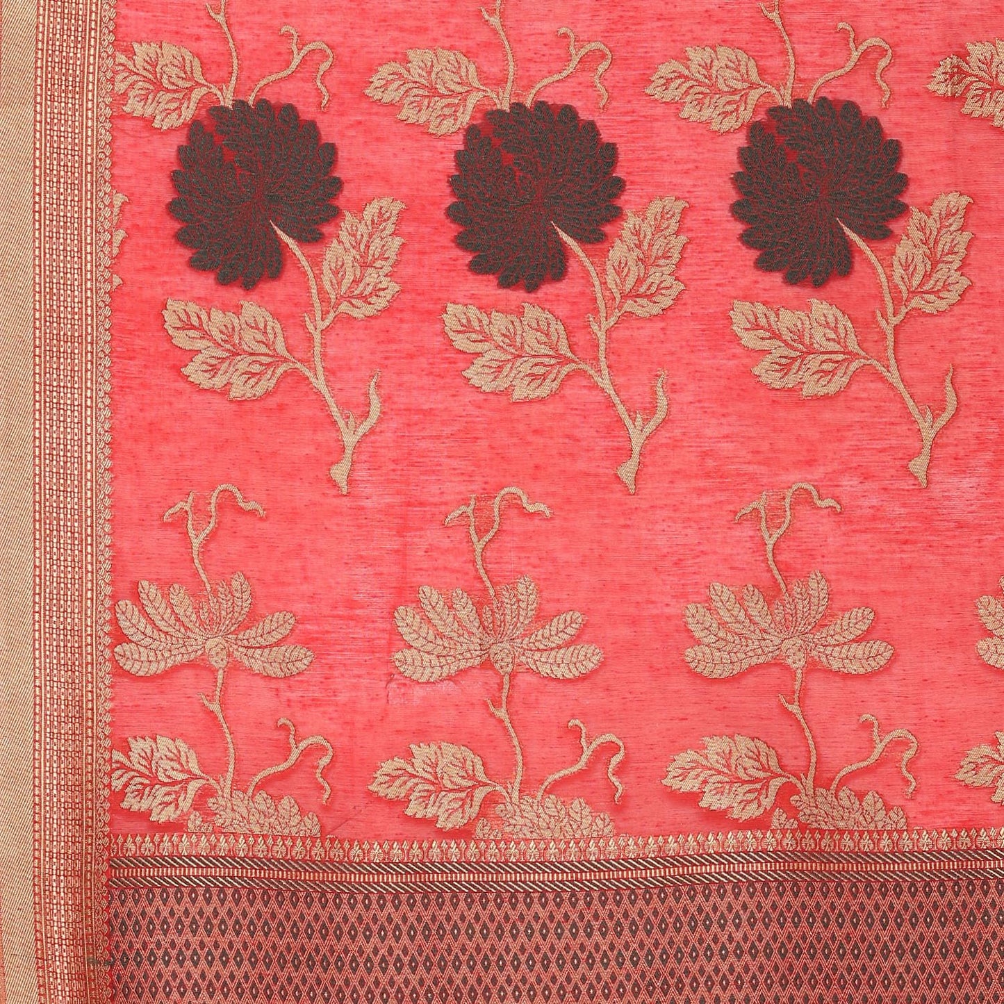 BIBA Women's Cotton Blend Embroidery Straight Salwar Kurta Dupatta (Skdbanarasi8852_Green/Red_34)