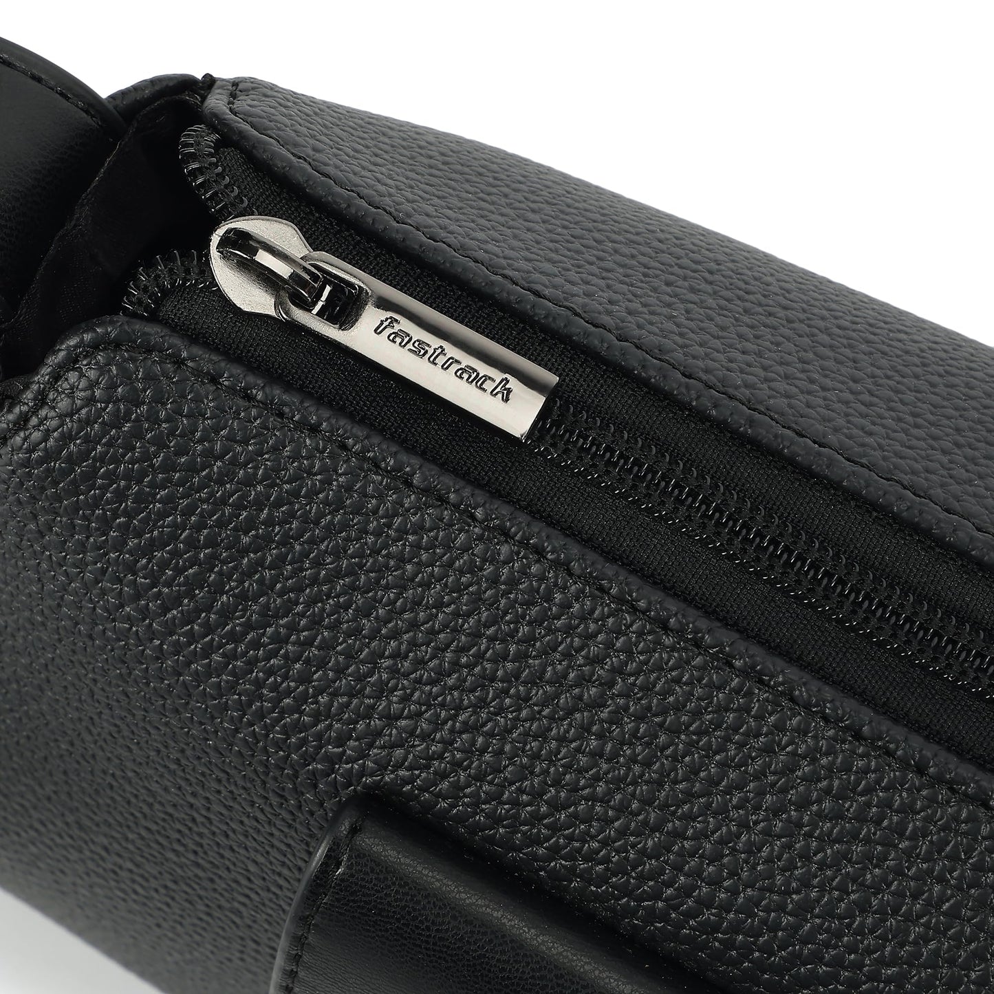 Fastrack Stellar Sling Bag for Women| Faux Leather Sling with Adjustable Belt | Small Grain Texture and Front Button Pocket | Trendy Handbags for Women | Compact Sling for Girls