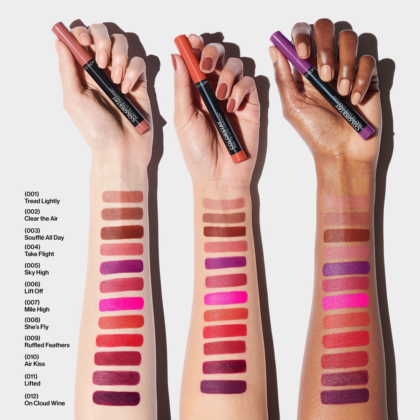 Revlon ColorStay Matte Lite Crayon Lipstick with Built-in Sharpener, Smudgeproof, Water-Resistant Non-Drying Lipcolor