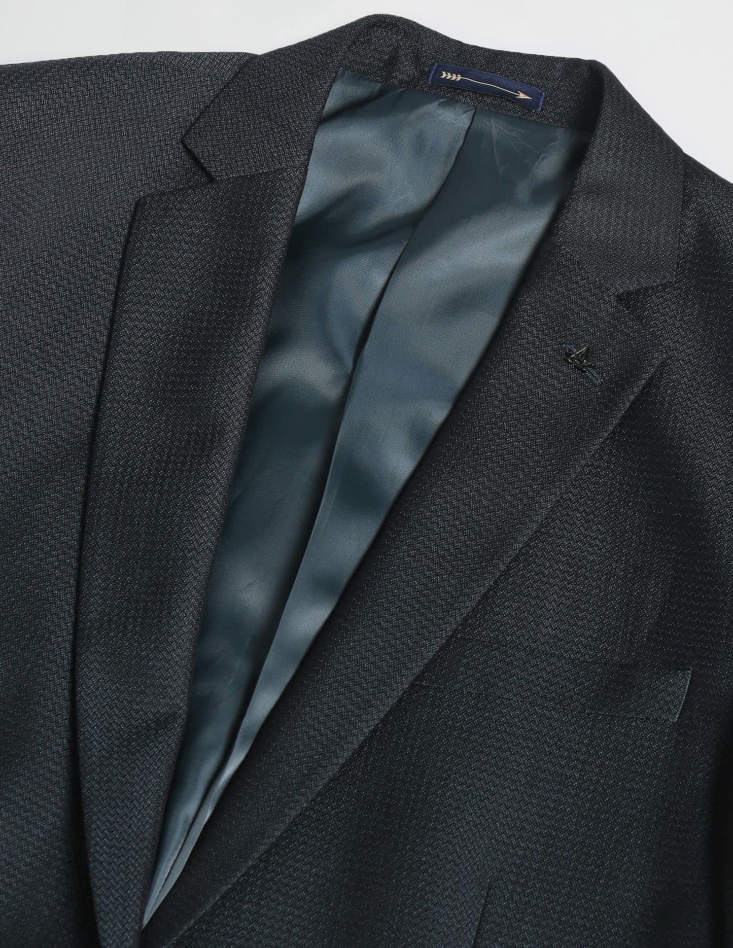 Arrow Men's Cotton Single Breasted Suits (ARAFSU5570_Green