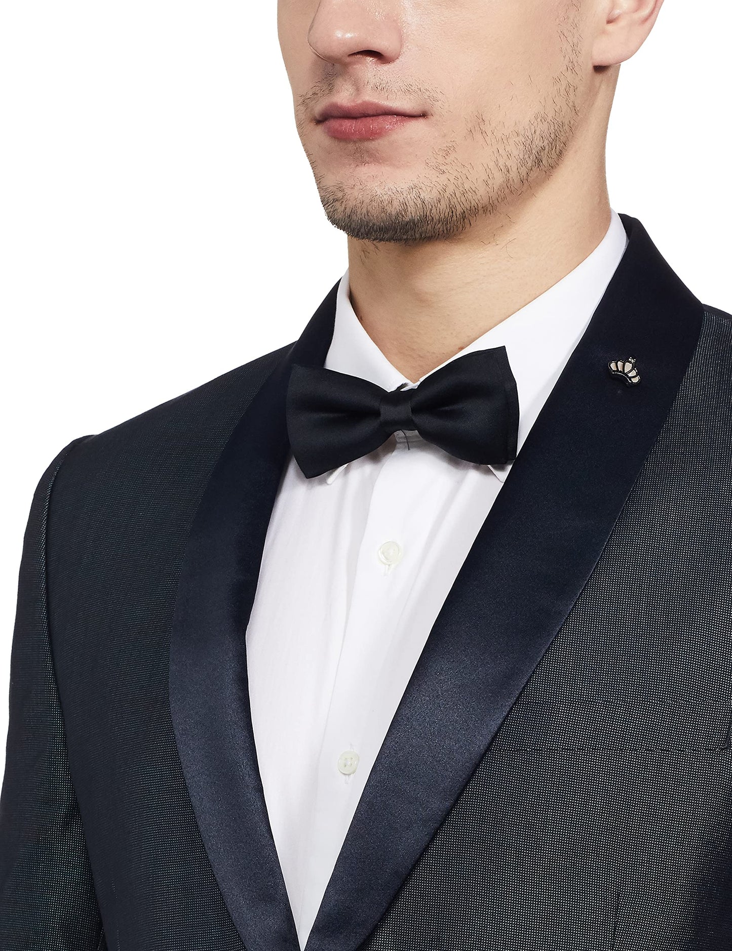 PARX Rayon Men's Full Sleeve Urban FIT Dark Blue Casual Suit Business Pants Set (XMDN00315-B6 104