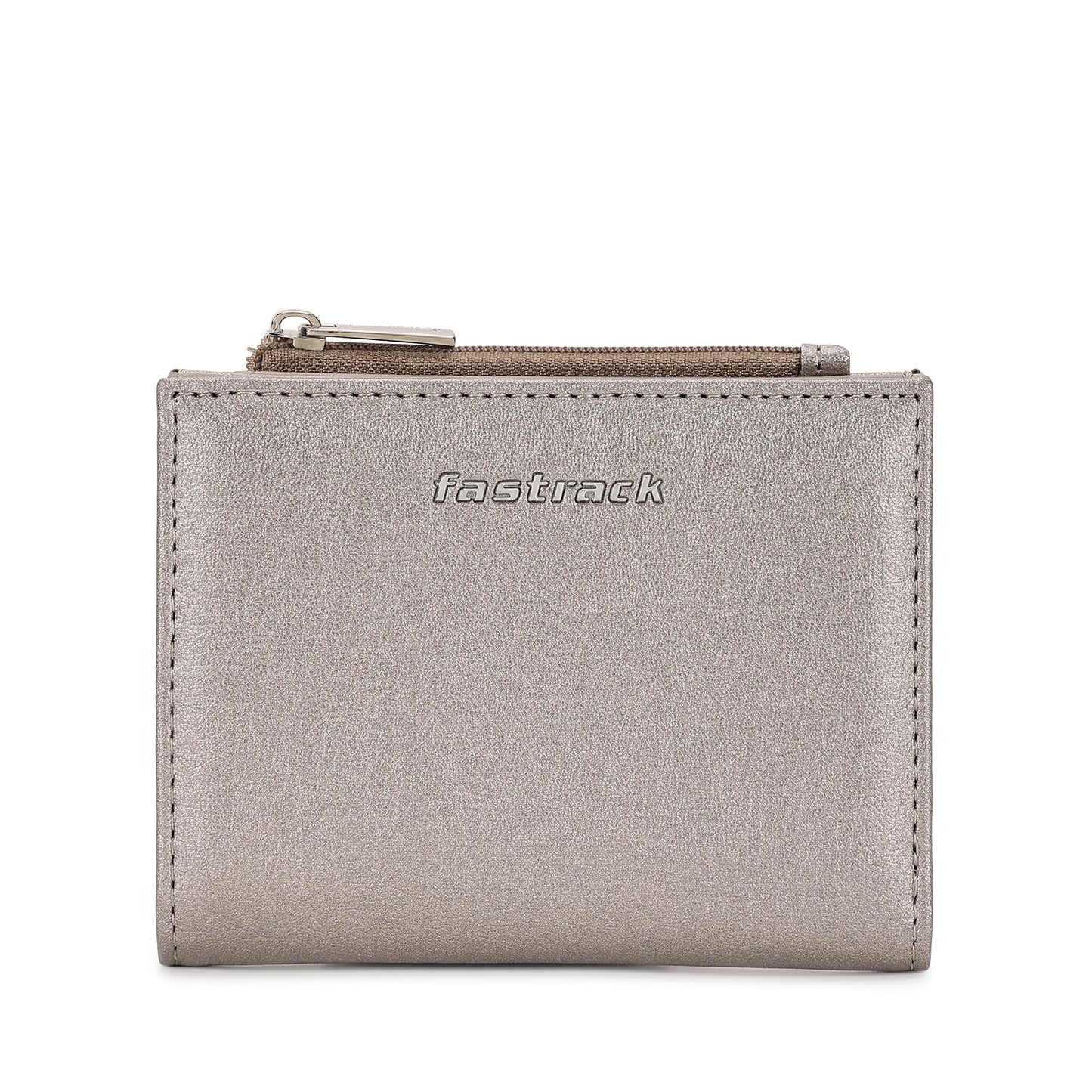 Fastrack Women's Two-Fold Wallet | Multiple Card Slots, Cash Slots, Zip Coin Pocket | Compact & Organized | 6 Months Warranty