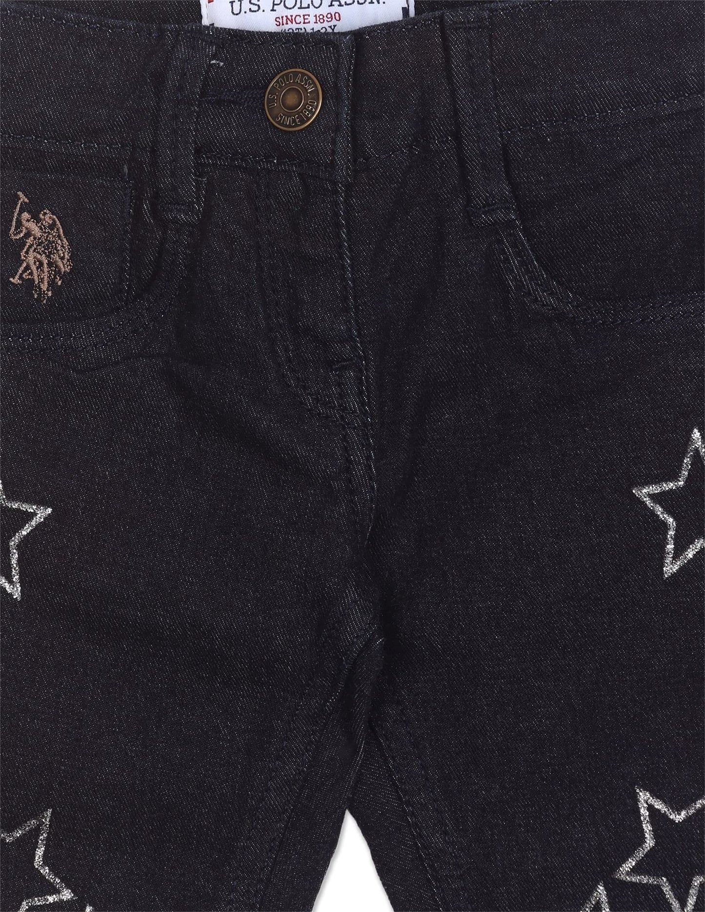U.S. POLO ASSN. Girl's Slim Jeans (UGJEN0081_DK. Blue_EXS)