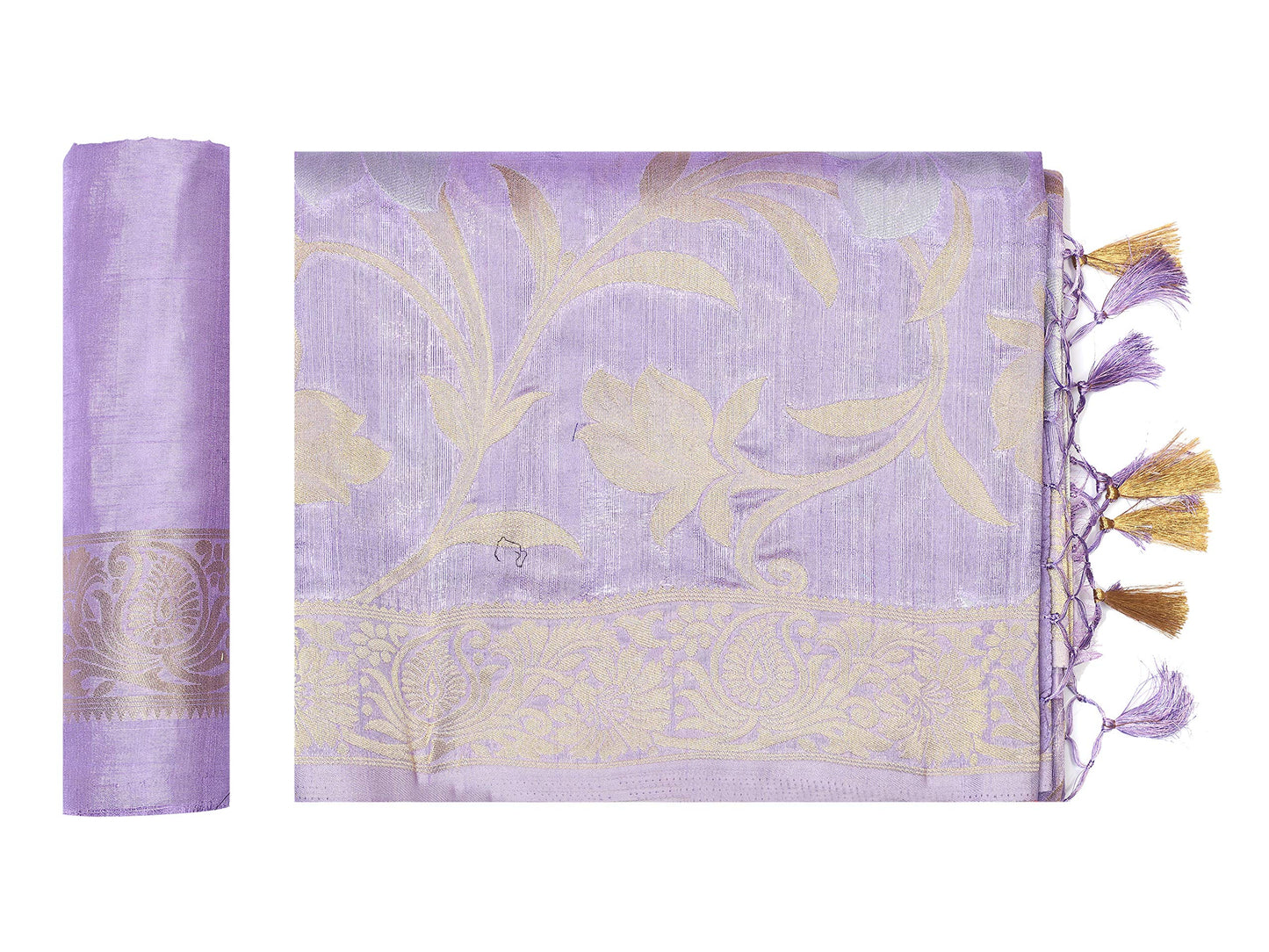 MIMOSA Kanjivaram Style Art silk saree Color: Lavender
