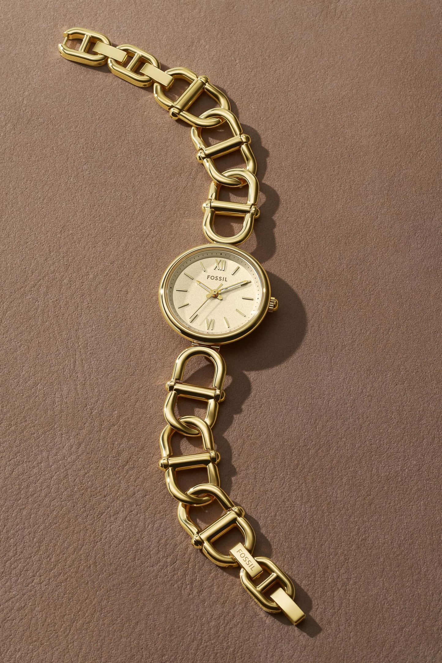 Fossil Carlie Gold Quartz Stainless Steel Watch ES5375
