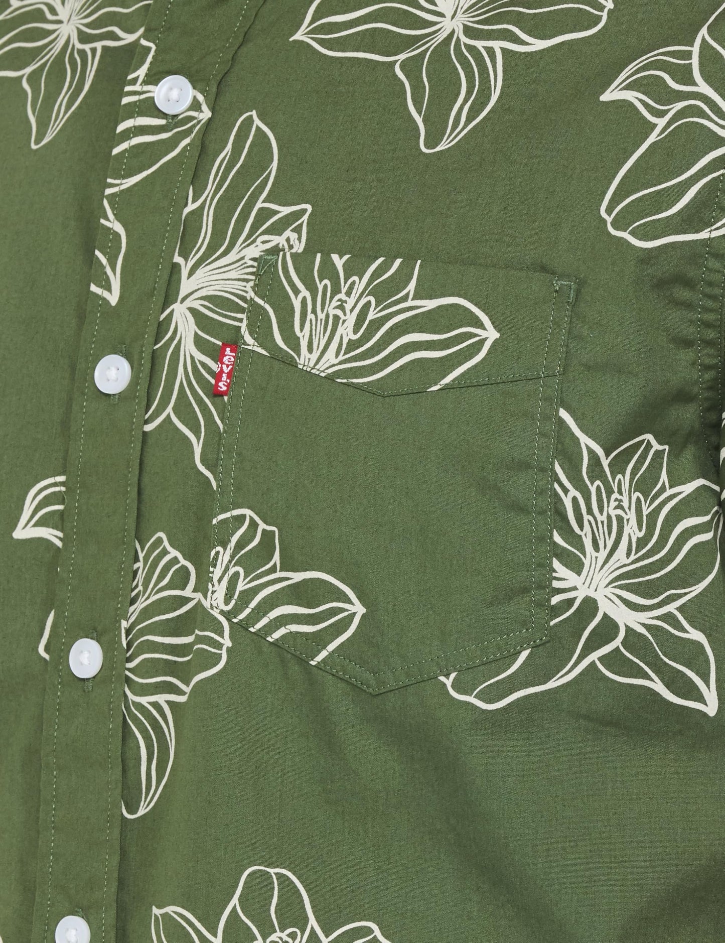 Levi's Men's Fitted Shirt (32908-0345_Bronze Green