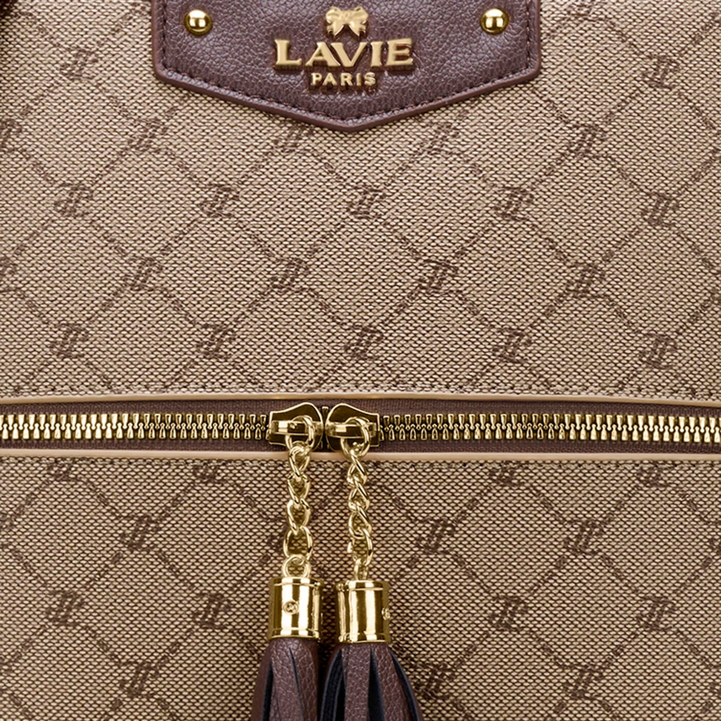 LAVIE PARIS Women's Alfie Tassel Monogram Crossbody Sling Bag | Ladies Purse Handbag | Gift for Women