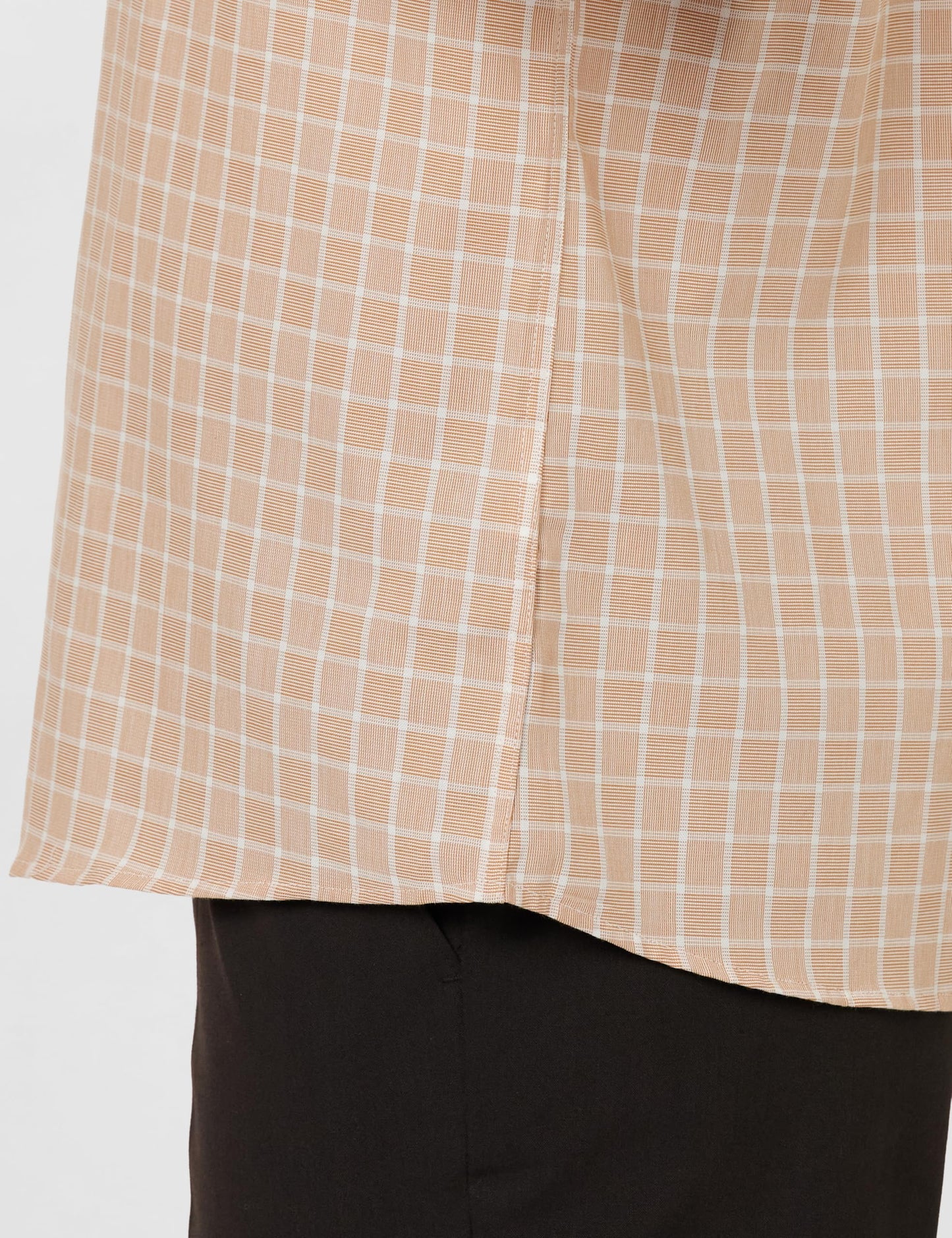 Arrow Men's Solid Slim Fit Shirt (ARAEOSH1975_Brown