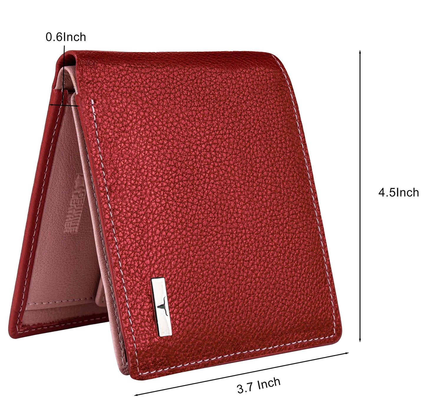 URBAN FOREST Kyle Red/Pink Leather Wallet for Women