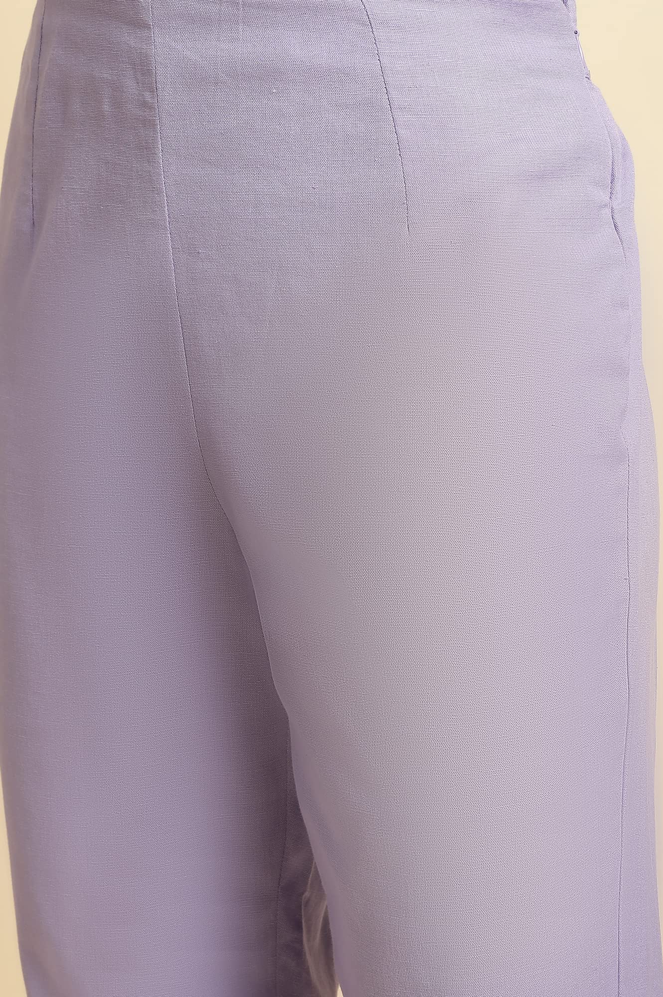 W for Woman Purple Solid Slim Pants_23FEW60151-219363_M_10